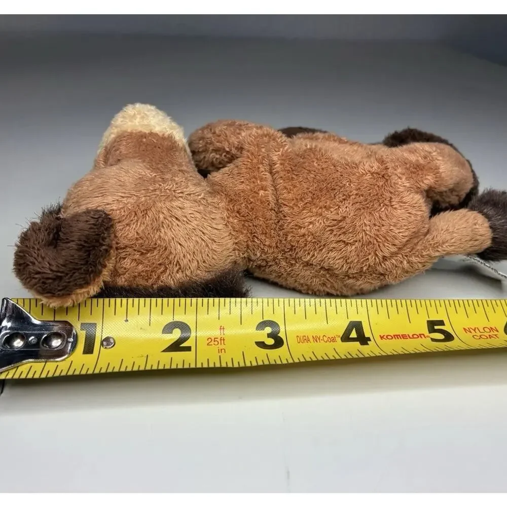 Vintage Gund Gallopy Horse Plush 5” Brown Small Beanie Floppy Long Legs #30022